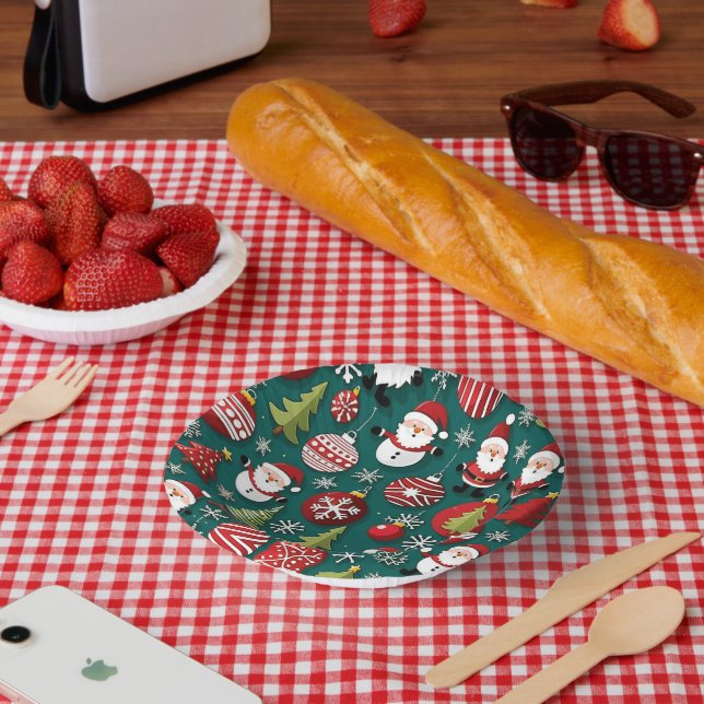 Christmas Time Paper Plate (Picnic)