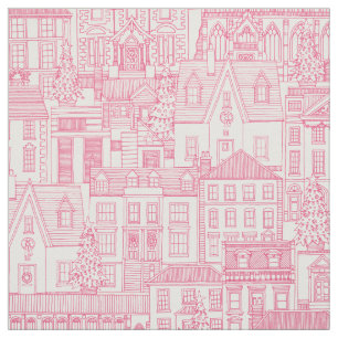 christmas time pink pearl fabric