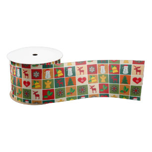 christmas time ribbon satin ribbon