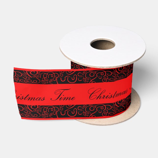 Christmas Time... Satin Ribbon (Spool)