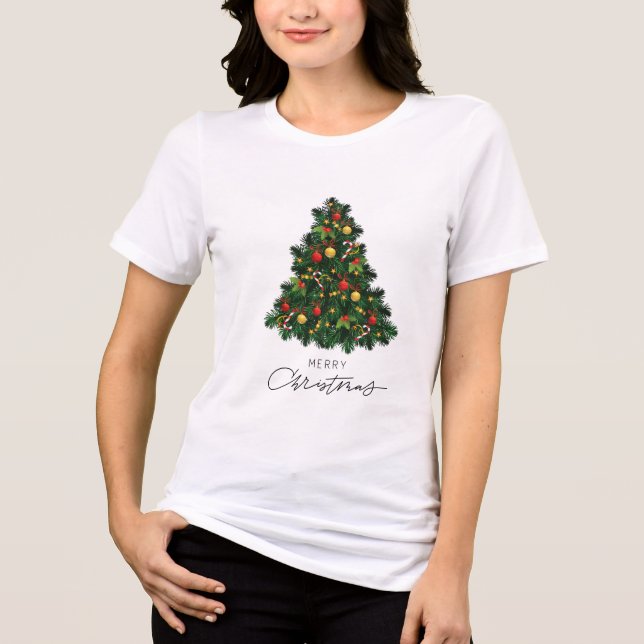 Christmas time Tri-Blend shirt (Front)