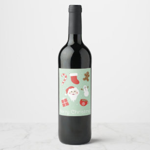 Christmas Time   Wine Label