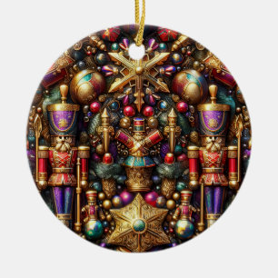 CHRISTMAS ~ Tin Soldiers 19th Century ~ Ceramic Ornament