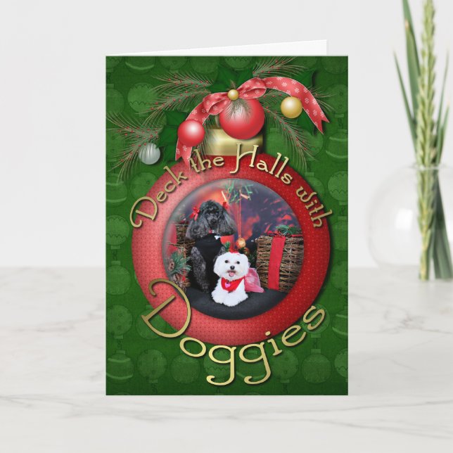 Christmas - Tinkerbell - Maltese Holiday Card (Front)