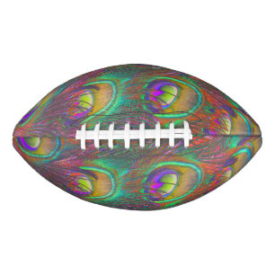 Christmas Tinsel Peacock Feathers Football