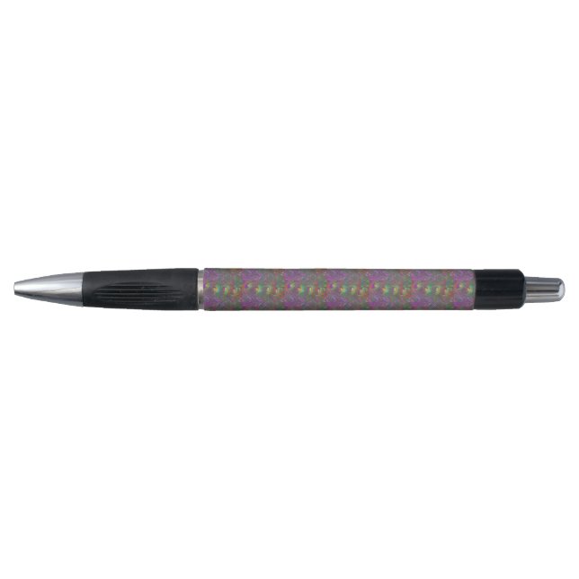 Christmas Tinsel Peacock Feathers Pen (Front)