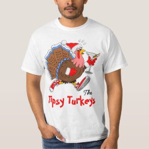 Christmas Tipsy Turkey (Martini) T-Shirt