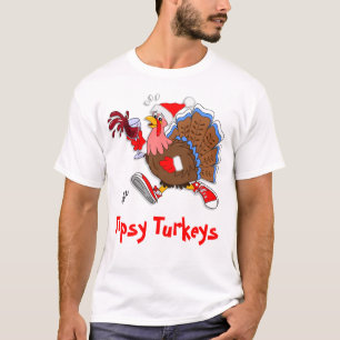 Christmas Tipsy Turkey (Wine) - LS Sport-Tek T-Shirt