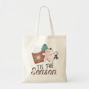 Christmas Tis the Season Cookies Hot Chocolate   Tote Bag