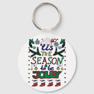 Christmas Tis The Season Keychain