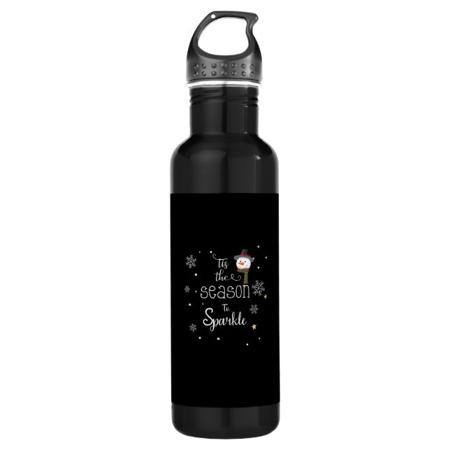 Christmas Tis The Season To Sparkle  710 Ml Water Bottle (Front)