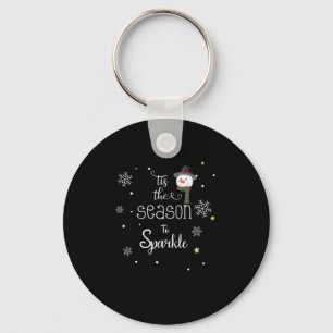 Christmas Tis The Season To Sparkle Keychain