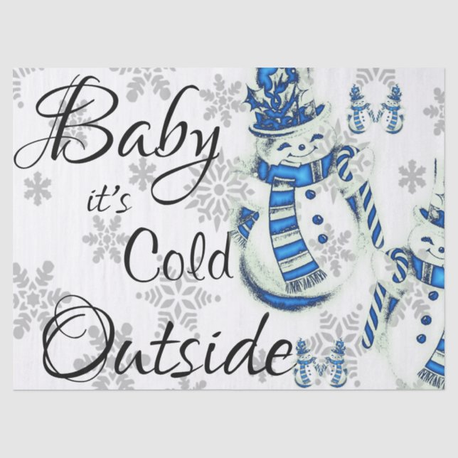 Christmas Tissue Paper Baby it's Cold Outside (Front)