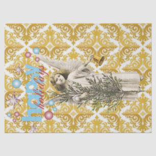 Christmas Tissue Paper Happy Holidays Angel