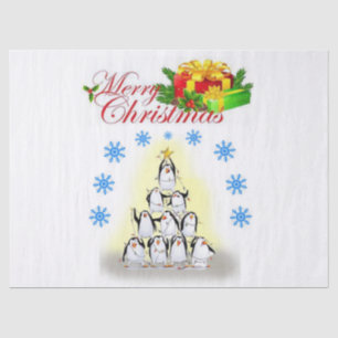 Christmas Tissue Paper, Merry Christmas, Penguin Tissue Paper