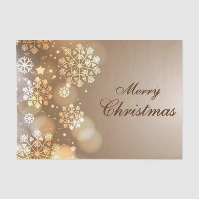 Christmas Tissue Paper/Merry Christmas Snowflakes Tissue Paper (Front)