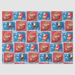 Christmas Tissue Paper, Santa, Elf Tissue Paper