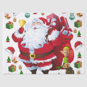 Christmas Tissue Paper, Santa, Elf Tissue Paper