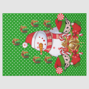 Christmas Tissue Paper Snowman Elf