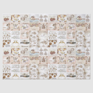 Christmas Tissue Paper, Vintage Christmas Paper