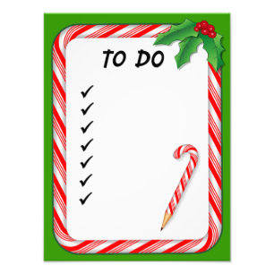 Christmas To Do List Photo Print