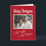 Christmas, to My Wife- Photo card template<br><div class="desc">On Christmas,  let the mother of your children know how much you love her and cherish her friendship by sending a custom photo card with your favorite picture of you,  or of both of you.</div>