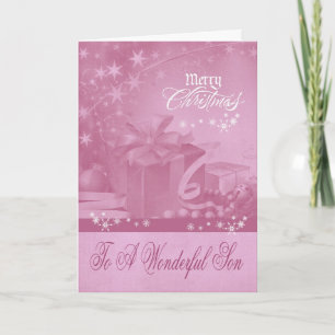 Christmas To Son Greeting Card