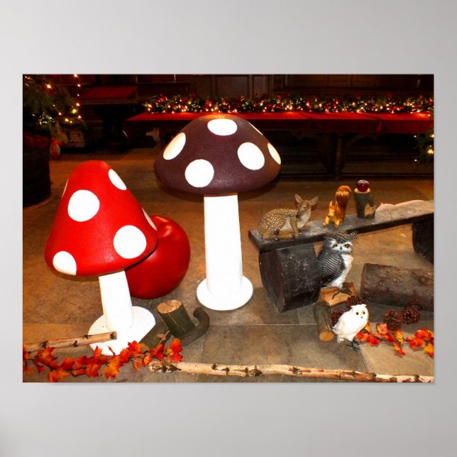 Christmas toadstools poster (Front)