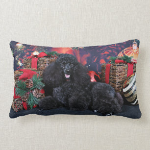 Christmas - Toby - Poodle Lumbar Pillow