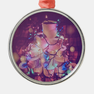 Christmas toliet paper tree metal ornament