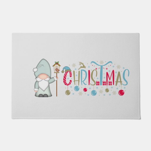 Christmas Tomte Gnome Doormat (Front)