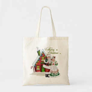 Christmas Tote at North Pole with Santa Claus Bag