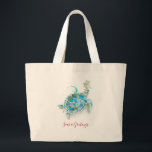 Christmas Tote Bags Coastal Sea Turtle<br><div class="desc">Celebrate the holidays with these cute Christmas tote bags designed using unique tropical watercolor sea turtle art. The design features the words "Seas and Greetings" set in trendy script typography. Use the template fields to add your personalized text. Shop www.zazzle.com/dotellabelle to see the entire collection and more Christmas designs.</div>