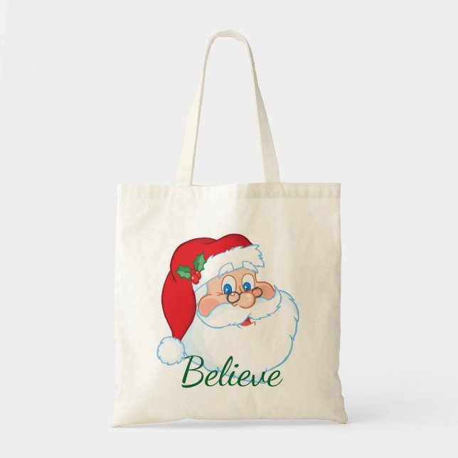 Christmas Tote with Santa Claus Bag (Front)