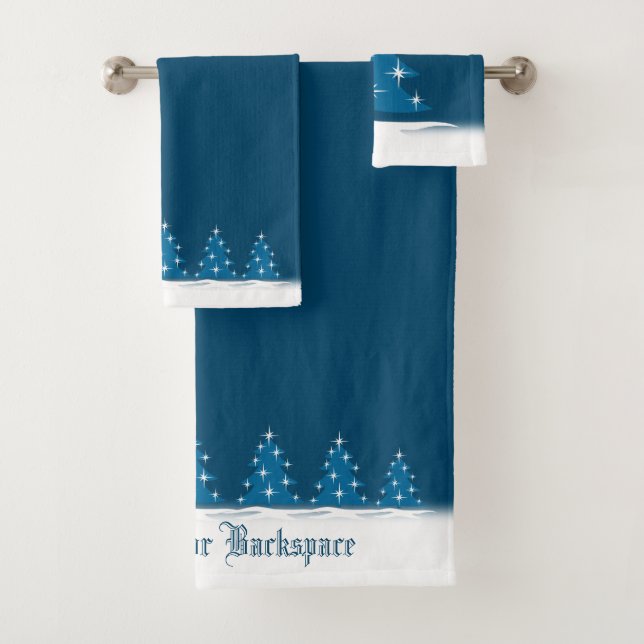 Christmas Towel Sets Personalized Holiday Towels (Insitu)