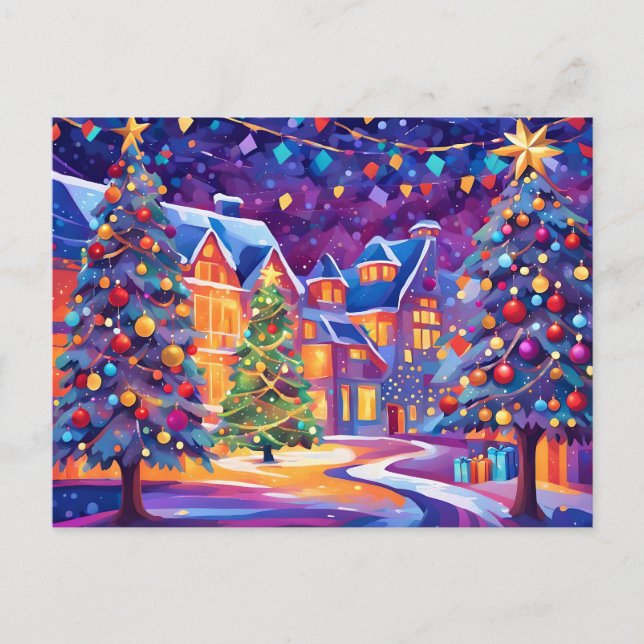 christmas town postcard (Front)