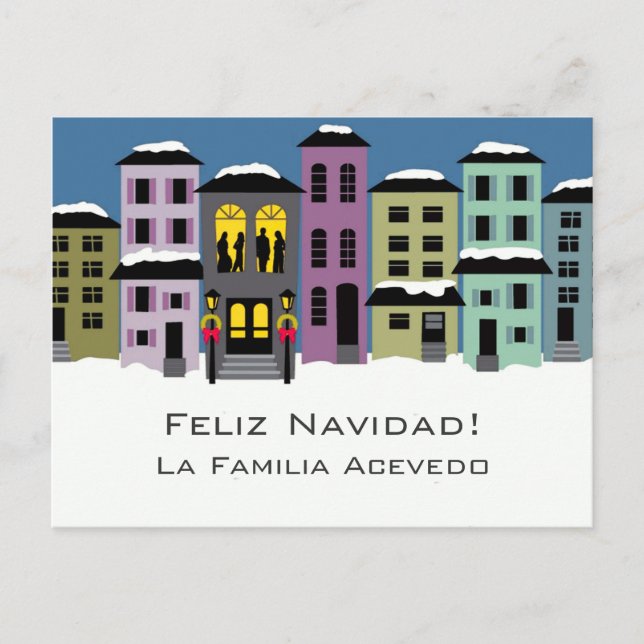 Christmas Town ~ Postcard Modern (Front)
