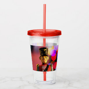 Christmas toy soldier figurine SlipperyJoe gay pri Acrylic Tumbler