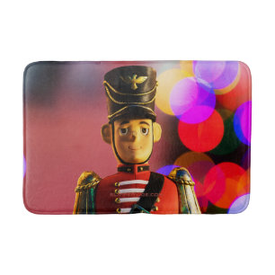 Christmas toy soldier figurine SlipperyJoe gay pri Bath Mat