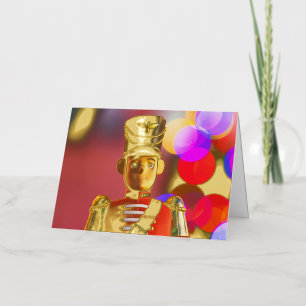 Christmas toy soldier figurine SlipperyJoe gay pri Foil Holiday Card