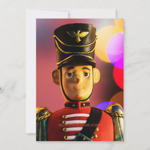 Christmas toy soldier figurine SlipperyJoe gay pri Holiday Card