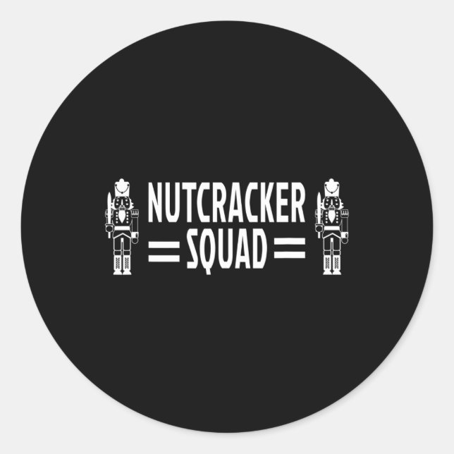 Christmas Toy Soldier Nutcracker Squad  Classic Round Sticker (Front)
