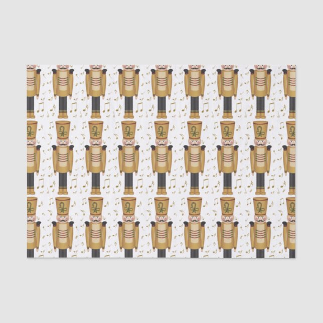 Christmas Toy Soldier Nutcracker Xmas Tissue Paper (Front)