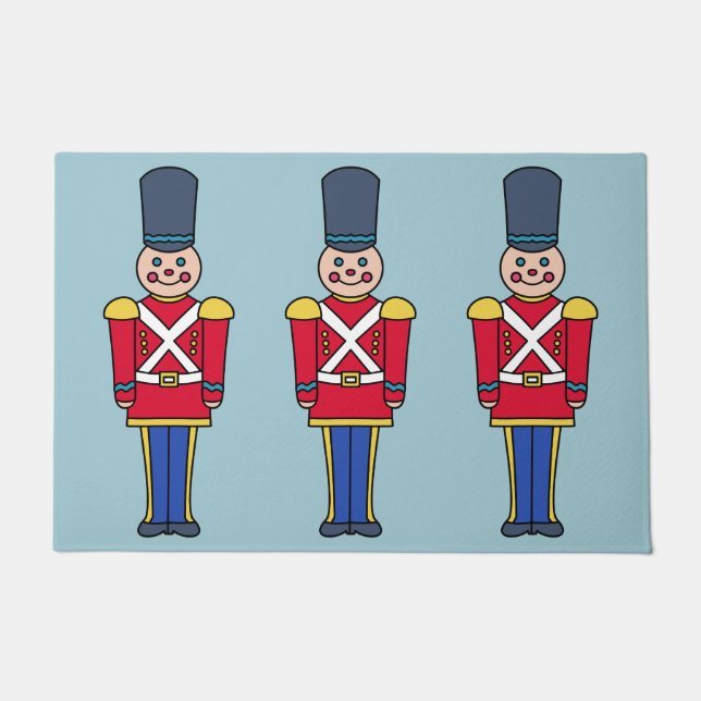 Christmas Toy Soldiers Doormat  (Front)