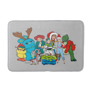 Christmas Toy Story Characters Bath Mat