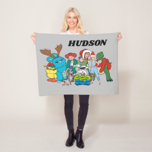 Christmas Toy Story Characters Fleece Blanket