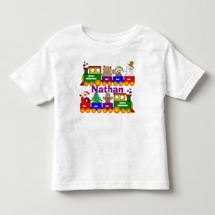 Christmas Toy Train Personalised Toddler T-shirt