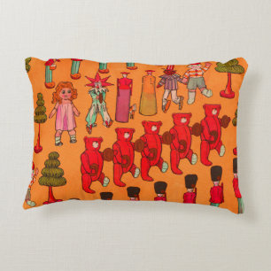 Christmas Toy Vintage Children Play Accent Pillow