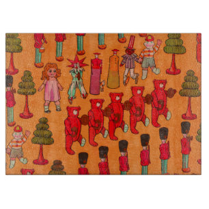 Christmas Toy Vintage Children Play Cutting Board