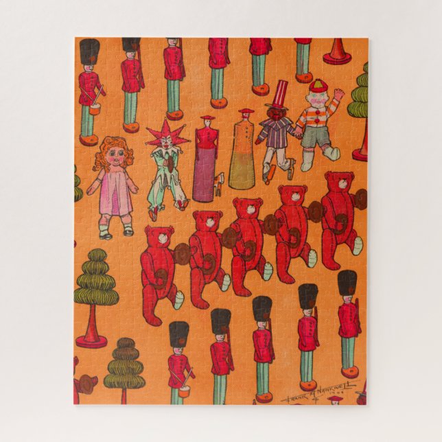 Christmas Toy Vintage Children Play Jigsaw Puzzle (Vertical)